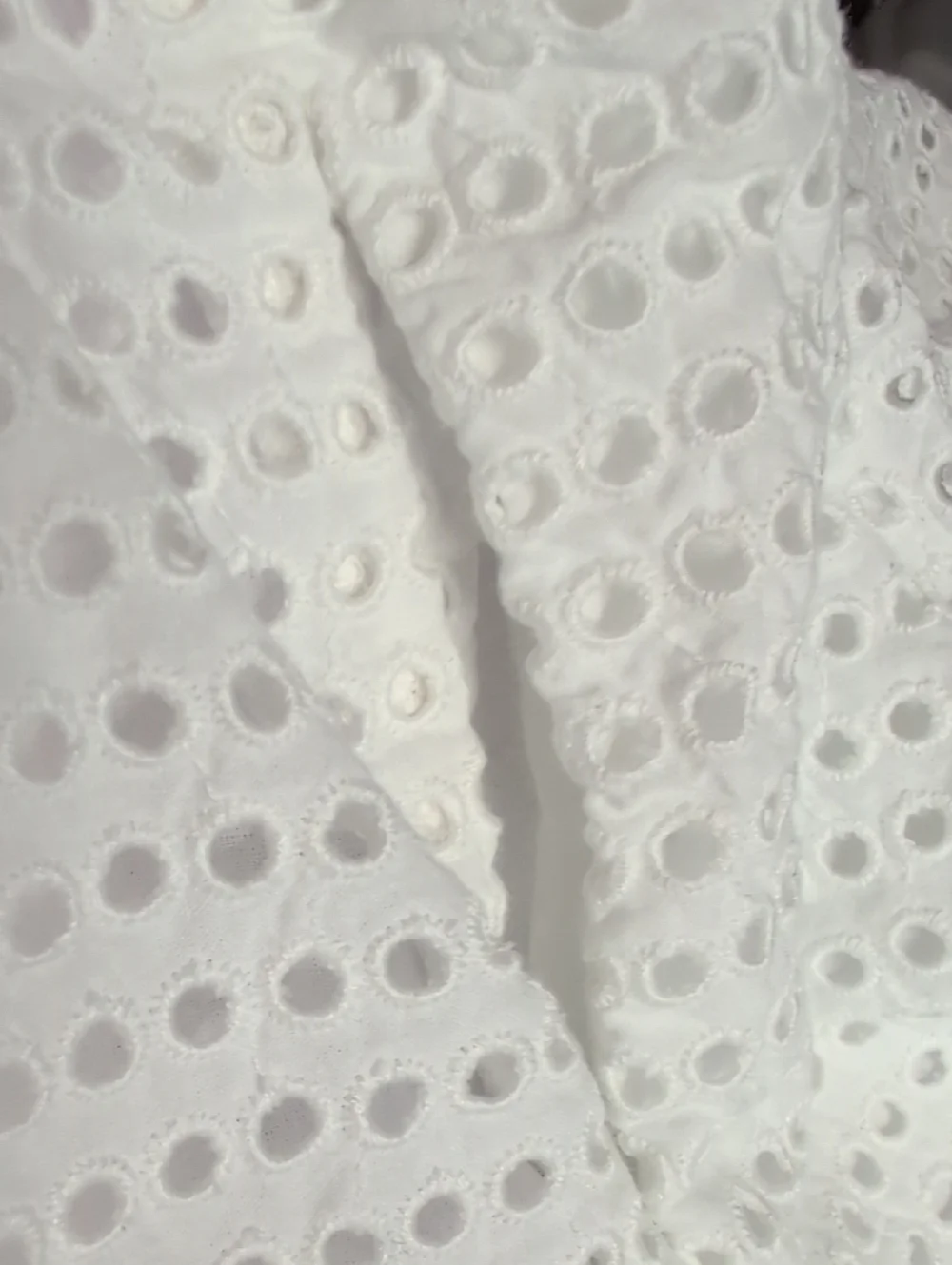 J.Crew Women's White Eyelet Midi Boho Skirt Classic Summer Style Size 10 EUC